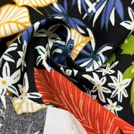 Tissu viscose Nolwen noir Tissu viscose Nolwen noir