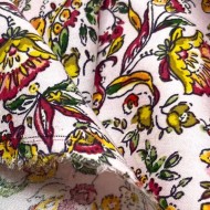 Tissu viscose Soraya rose Tissu viscose Soraya rose