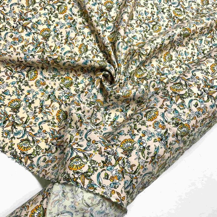 Tissu viscose Soraya beige Tissu viscose Soraya beige