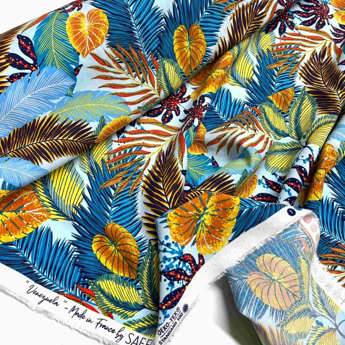 Tissu viscose Venezuela Celadon Tissu viscose Venezuela Celadon