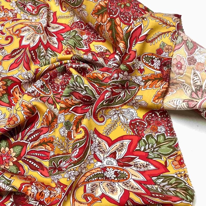 Tissu viscose Kali curcuma Tissu viscose Kali curcuma