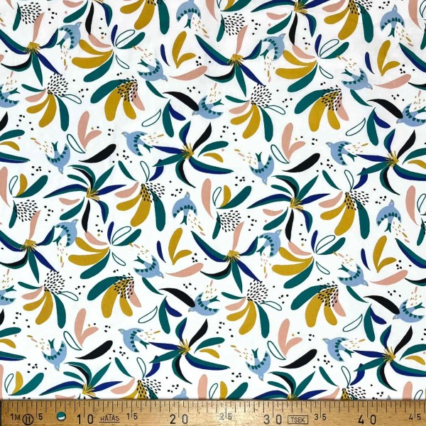 Tissu coton imprimé Lisbi multi-color Tissu coton imprimé Lisbi multi-color