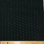 Tissu Double gaze broderie Adele noir