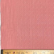 Tissu Double gaze broderie Agnes Rose poudré Tissu Double gaze broderie Agnes Rose poudré