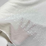 Tissu broderie anglaise étoile blanc Tissu broderie anglaise étoile blanc