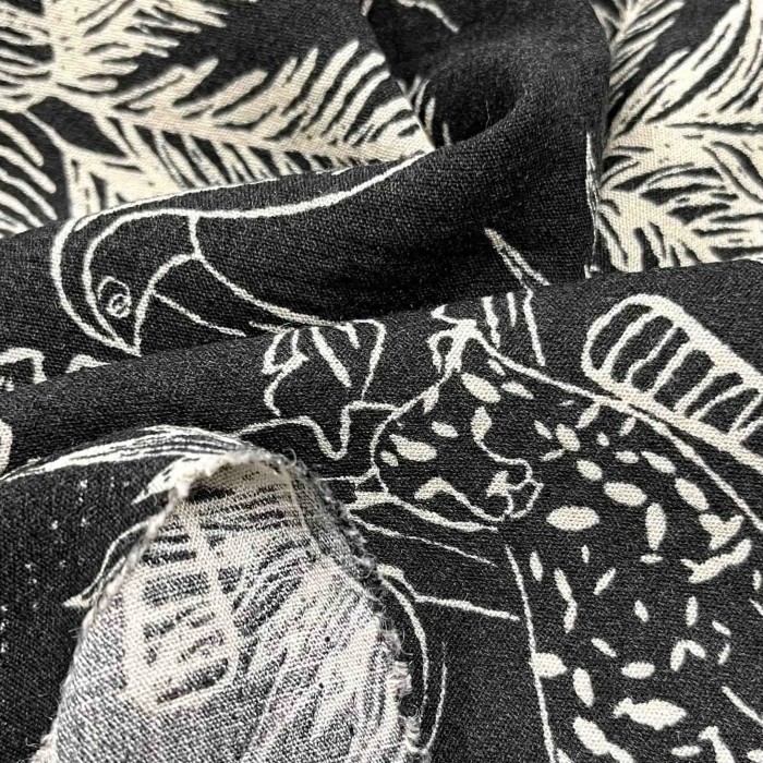 Tissu jungle de palmiers Coupon 100 x 140cm