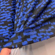 Tissu polyamide petit carré bleu noir Tissu polyamide petit carré bleu noir