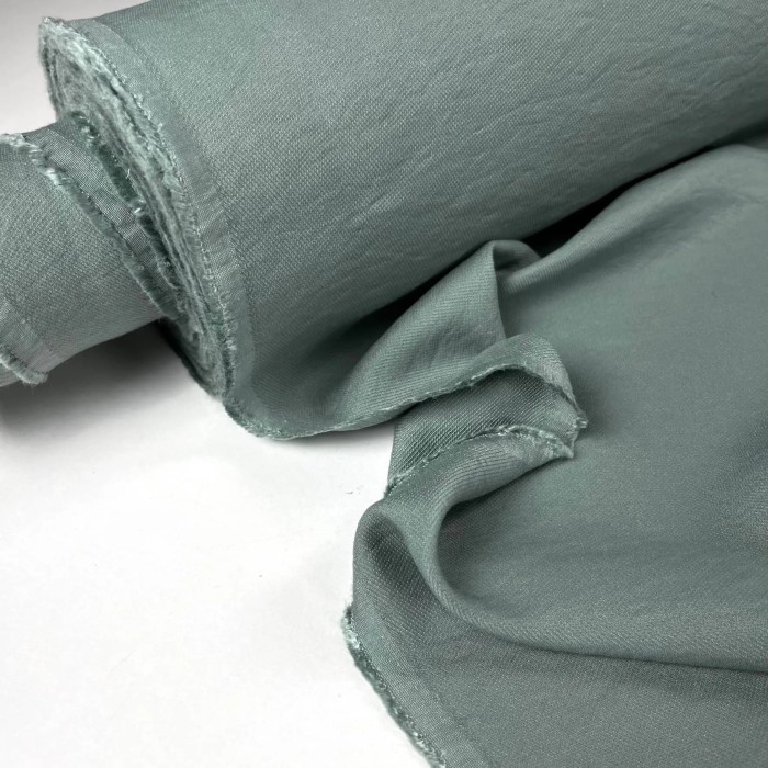 Tissu viscose vert menthe uni