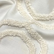 Tissu Coton polyester Volute Blanc - Tissu d'éditeur Tissu Coton polyester Volute Blanc - Tissu d'éditeur