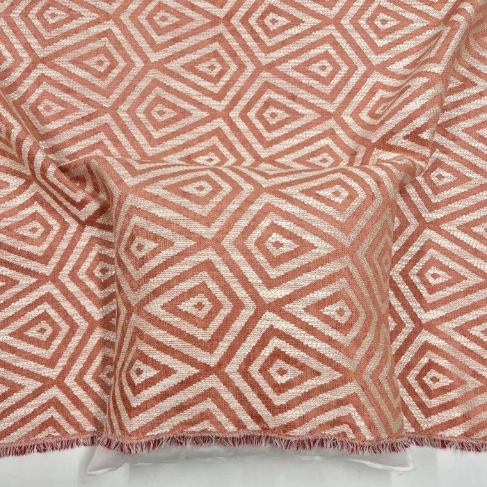 Tissu Parhelie brique - Tissu d'éditeur