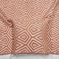 Tissu Parhelie brique - Tissu d'éditeur