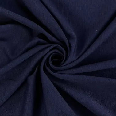 Tissu polyester acrylique épais bleu marine