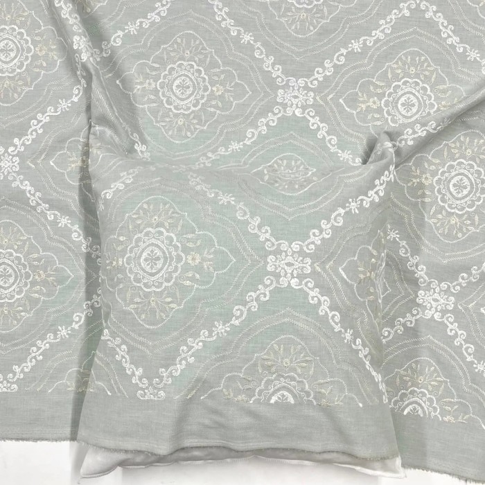 Tissu Manosque Faience bleu clair - Tissu d'éditeur Tissu Manosque Faience bleu clair - Tissu d'éditeur