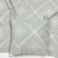 Tissu Manosque Faience bleu clair - Tissu d'éditeur Tissu Manosque Faience bleu clair - Tissu d'éditeur