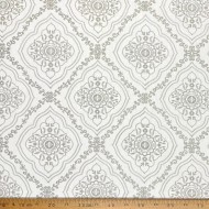 Tissu Manosque Faience gris blanc - Tissu d'éditeur Tissu Manosque Faience gris blanc - Tissu d'éditeur