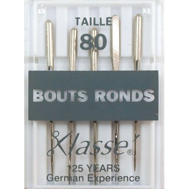 Aiguilles machine bouts ronds 80/12