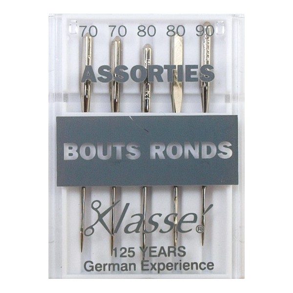 Aiguilles machine bouts ronds assorties Aiguilles machine bouts ronds assorties