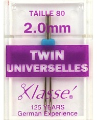 Aiguilles machine twin universelles 80 - 2mm