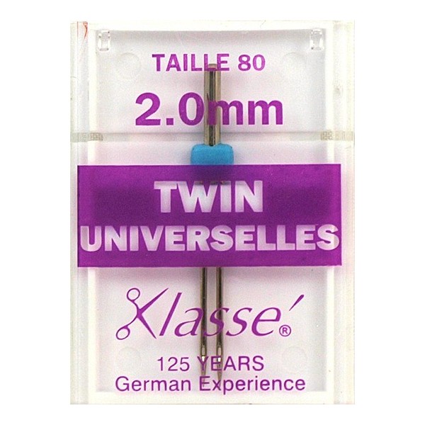 Aiguilles machine twin universelles 80 - 2mm Aiguilles machine twin universelles 80 - 2mm