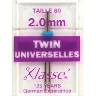 Aiguilles machine twin universelles 80 - 2mm