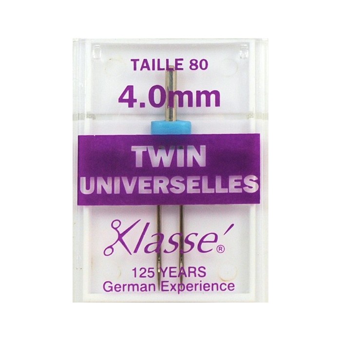 Aiguilles machine twin universelles 80 - 4mm