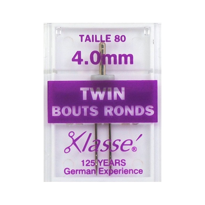 Aiguilles machine twin bouts ronds 80 - 4mm