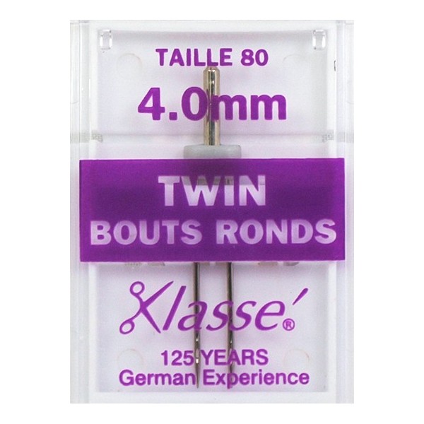 Aiguilles machine twin bouts ronds 80 - 4mm Aiguilles machine twin bouts ronds 80 - 4mm