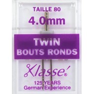 Aiguilles machine twin bouts ronds 80 - 4mm