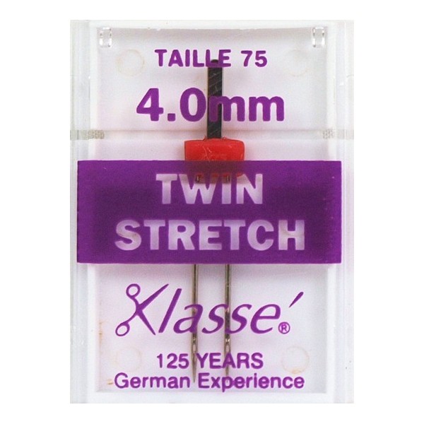 Aiguilles machine twin stretch 75 - 4mm Aiguilles machine twin stretch 75 - 4mm