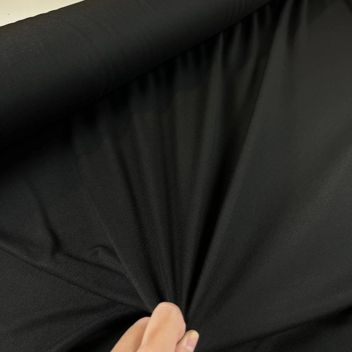 Tissu polyester acrylique épais noir Tissu polyester acrylique épais noir