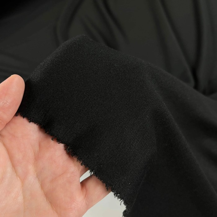 Tissu polyester acrylique épais noir Tissu polyester acrylique épais noir