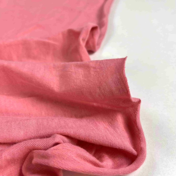 Tissu jersey coton uni rose Tissu jersey coton uni rose