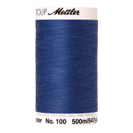 Bobine de fil Seralon 500m bleu nordique