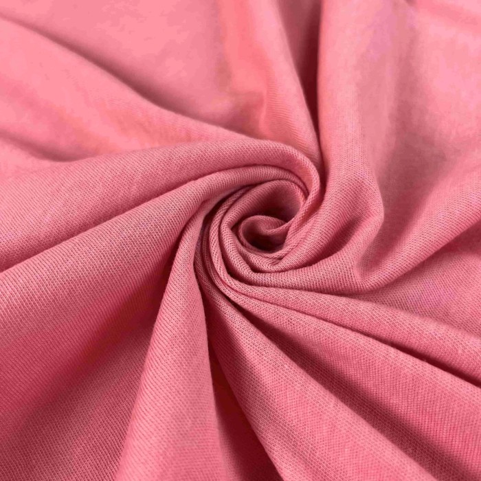 Tissu jersey coton uni rose Tissu jersey coton uni rose