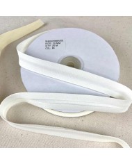 Biais coton polyester 20mm blanc Biais coton polyester 20mm blanc