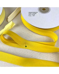 Biais coton polyester 20mm jaune soleil Biais coton polyester 20mm jaune soleil