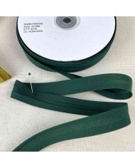 Biais coton polyester 20mm vert Biais coton polyester 20mm vert