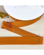 Biais coton polyester 20mm orange Biais coton polyester 20mm orange