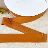 Biais coton polyester 20mm orange Biais coton polyester 20mm orange