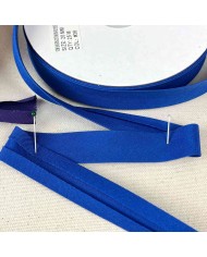 Biais coton polyester 20mm bleu Biais coton polyester 20mm bleu