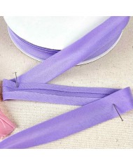 Biais coton polyester 20mm violet pastel Biais coton polyester 20mm violet pastel