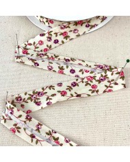 Biais coton polyester rose 20mm rouge violet Biais coton polyester rose 20mm rouge violet