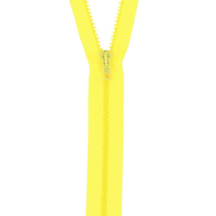 Fermeture à glissière séparable injectée Jaune vif Fermeture à glissière séparable injectée Jaune vif