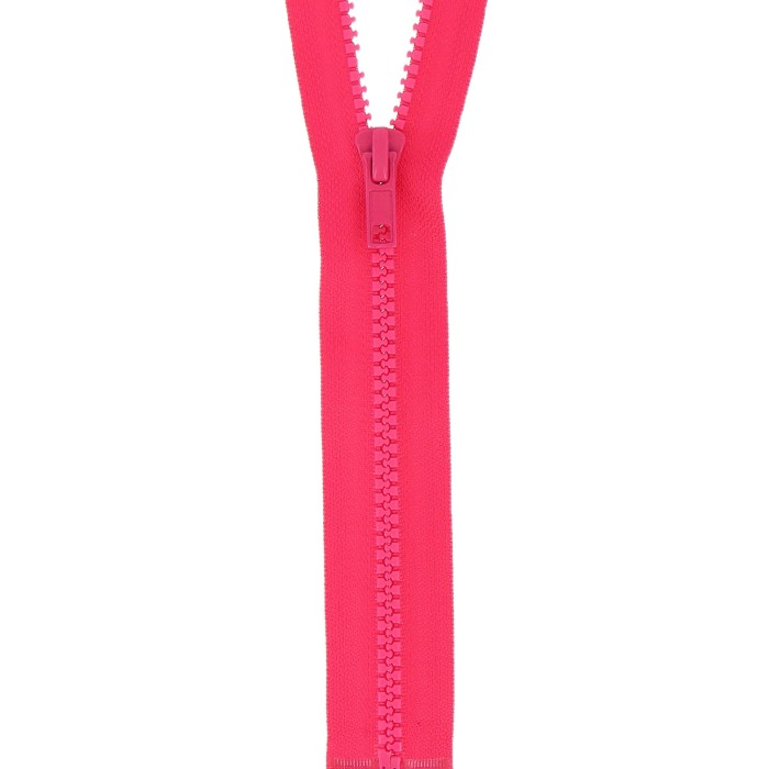 Fermeture à glissière séparable injectée fuchsia Fermeture à glissière séparable injectée fuchsia