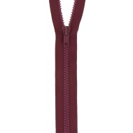 Fermeture à glissière séparable injectée bordeaux Fermeture à glissière séparable injectée bordeaux