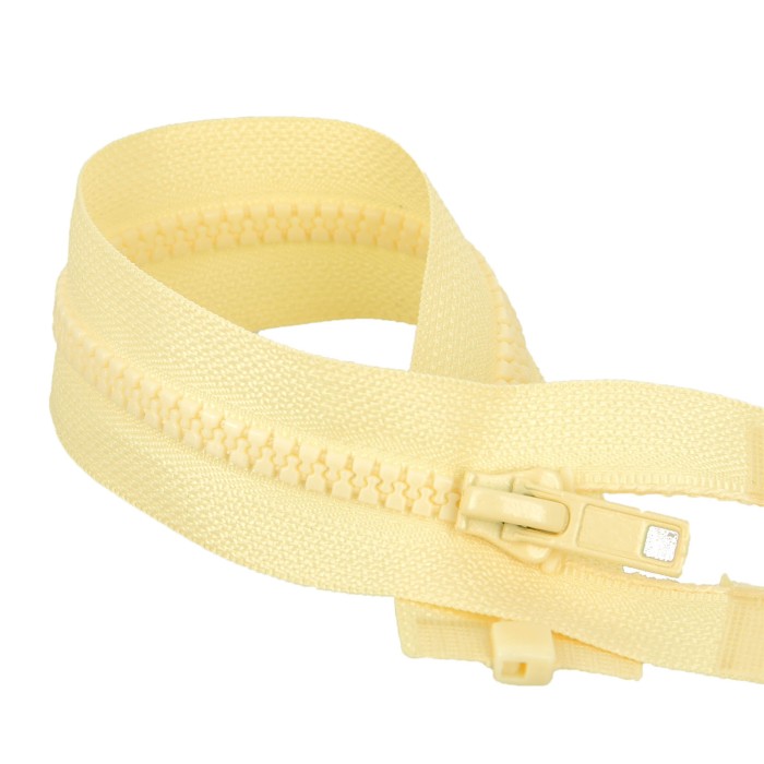 Fermeture à glissière séparable injectée Jaune pastel Fermeture à glissière séparable injectée Jaune pastel
