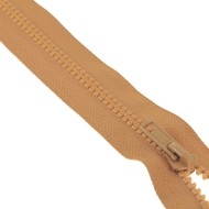 Fermeture à glissière séparable injectée beige Fermeture à glissière séparable injectée beige