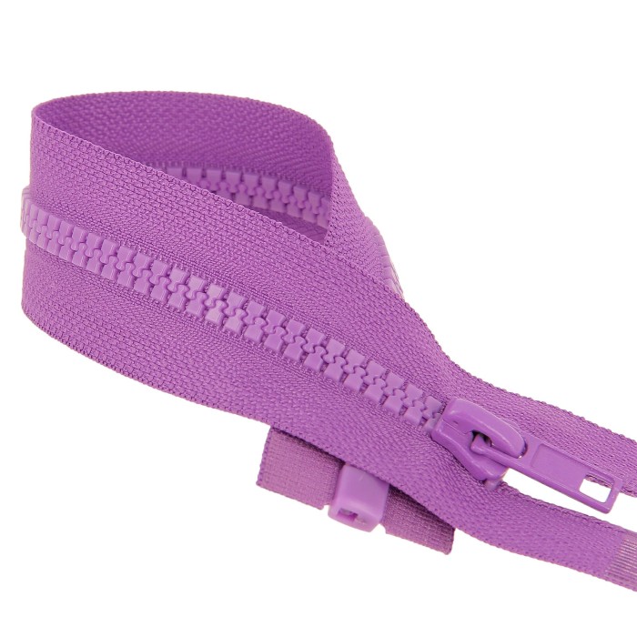 Fermeture à glissière séparable injectée violet Fermeture à glissière séparable injectée violet