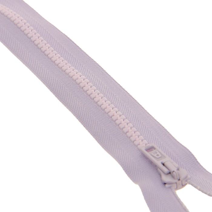 Fermeture à glissière séparable injectée lilas