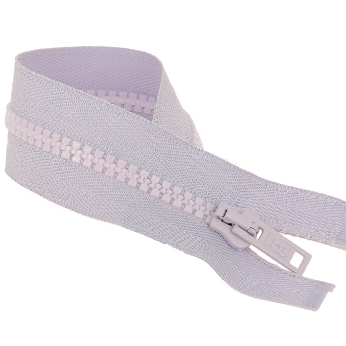 Fermeture à glissière séparable injectée lilas